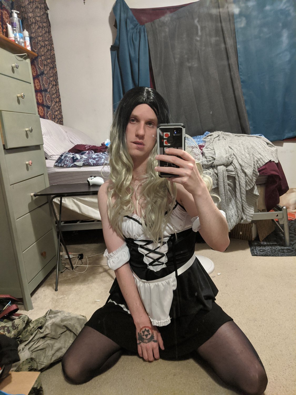 Goth Sissy Bunny K showing off as Witch, Maid, Bunny, Piggy...she can be anything & always looks hot #XEdEqRb1