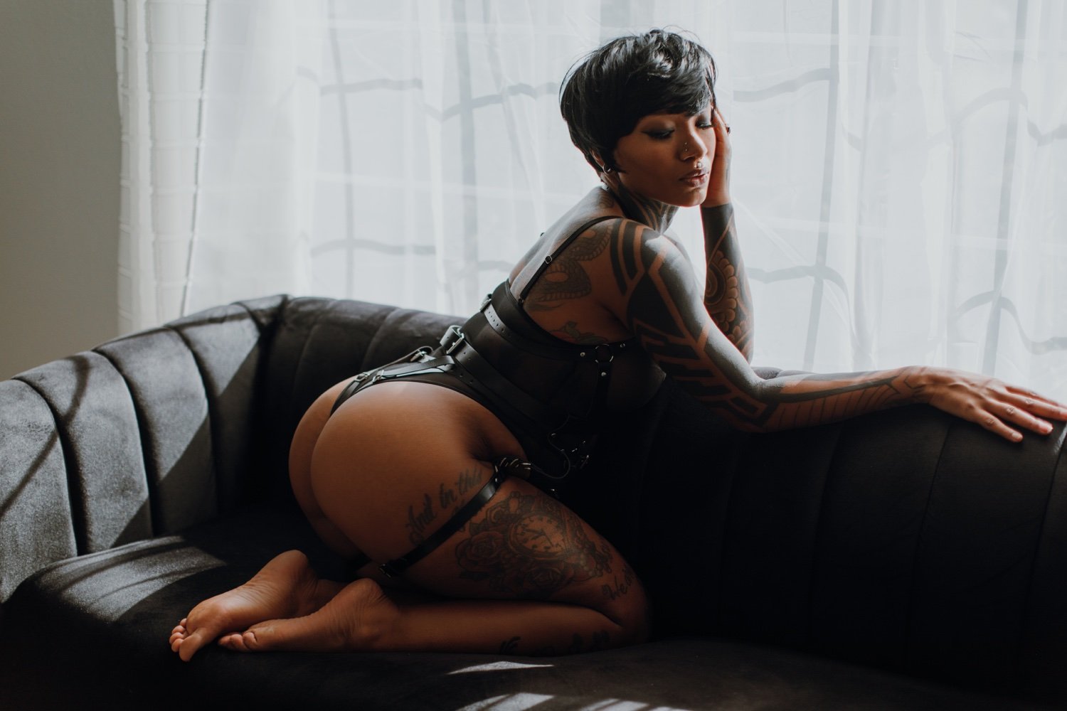 Tatted black beauty boudoir #8fcI1psr